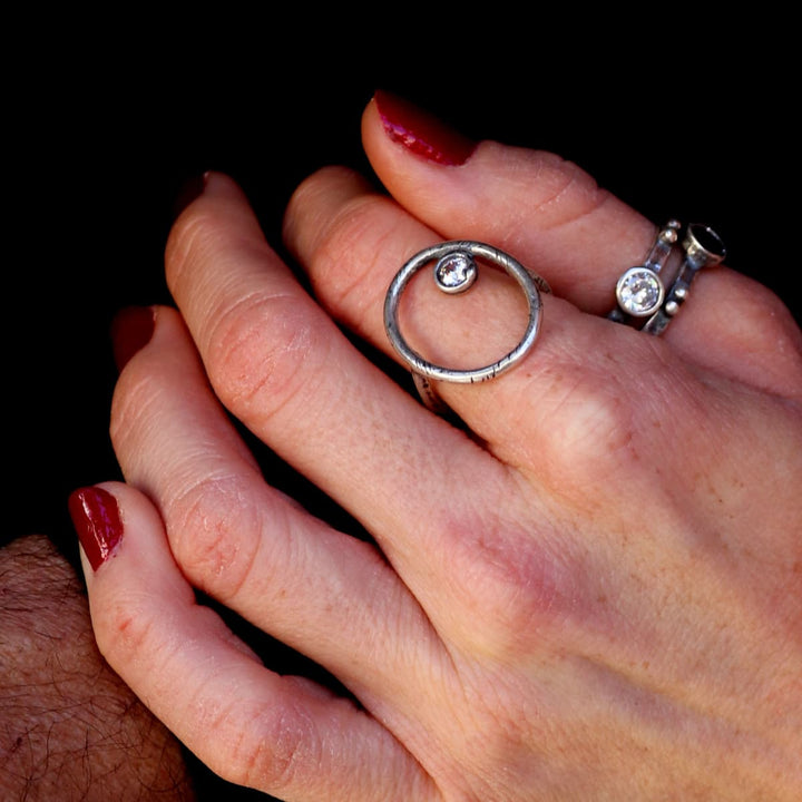 Anillo Mujer Nabil con Plata 925 y circonitas