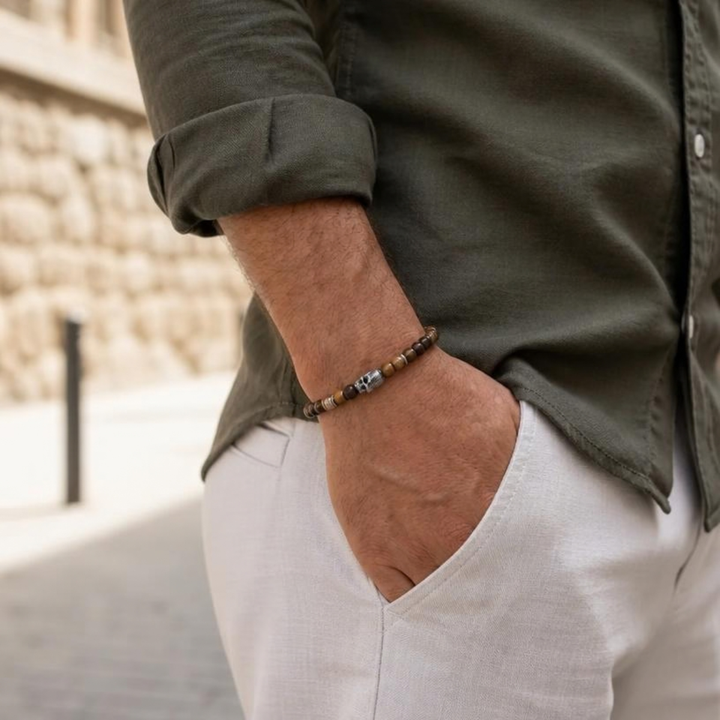 Prat Ball Totenkopf Armband