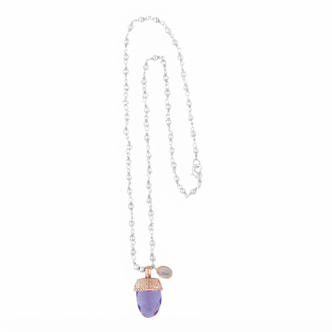 Collar Mujer Plata 925 Amatista Legundi