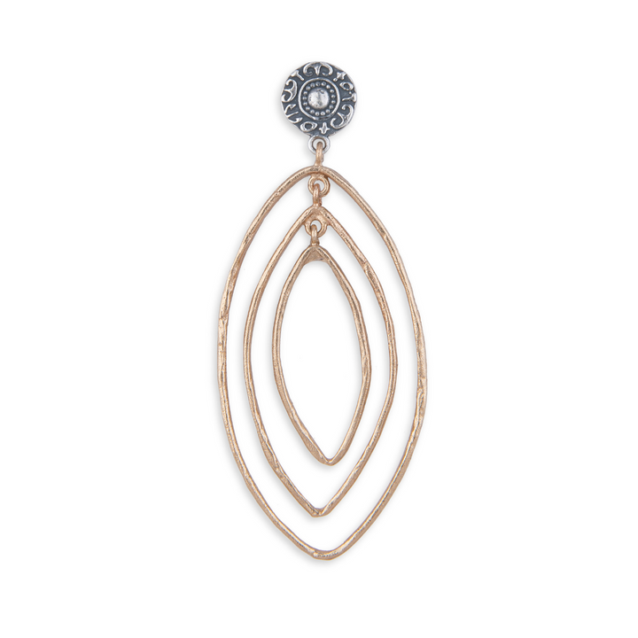 Kyros Women's Earrings in 925 Silver and Bronze