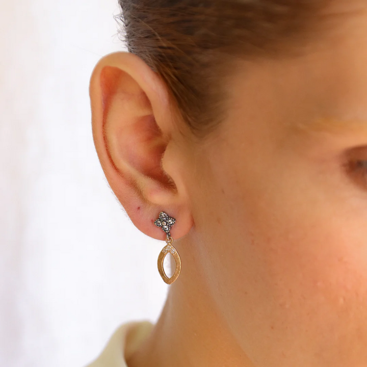 Pendientes Mujer Arvia Plata 925, Bronce y Circonitas