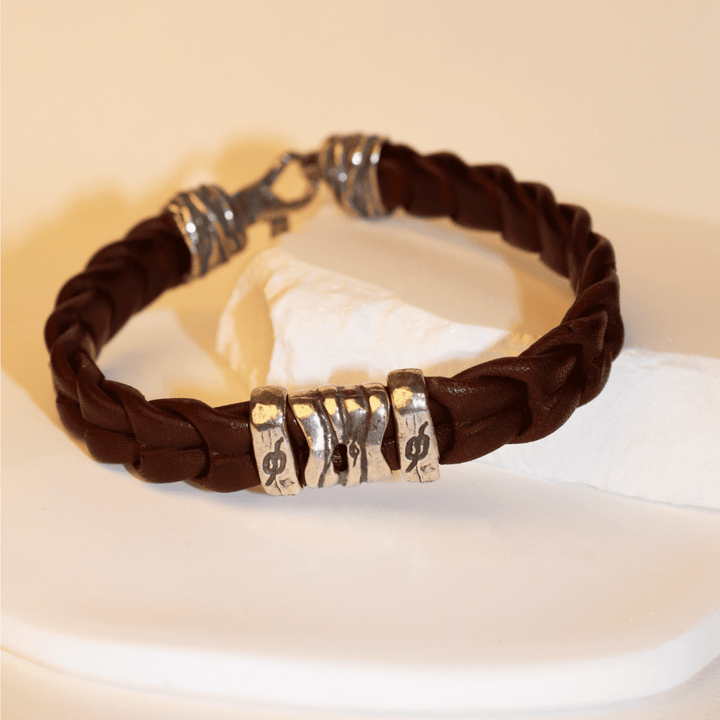 Yusuf Herren-Armband aus Büffelleder