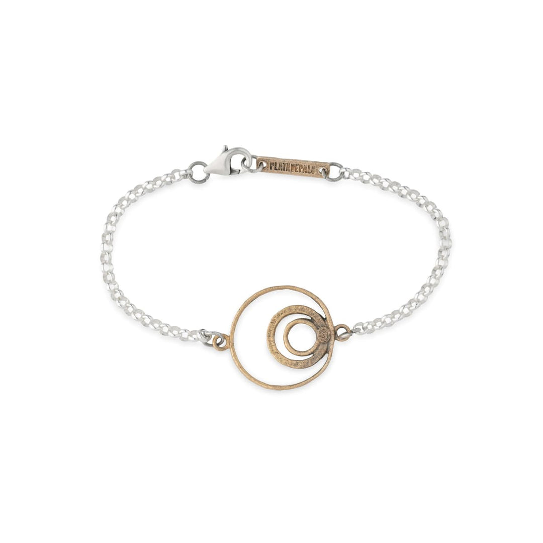 Pulsera Mujer Palawan de Plata 925 y bronce