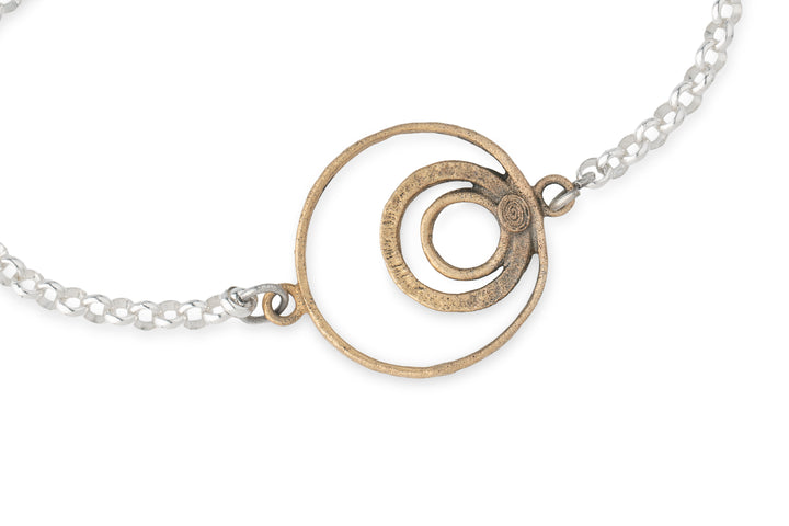 Pulsera Mujer Palawan de Plata 925 y bronce