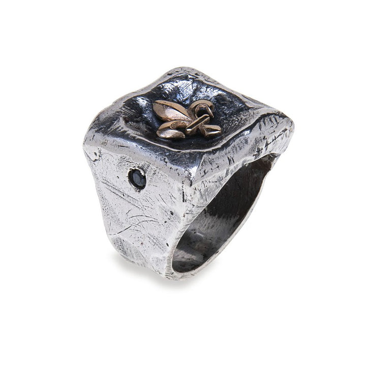 Anillo Hombre LIS en plata 925 y bronce 1