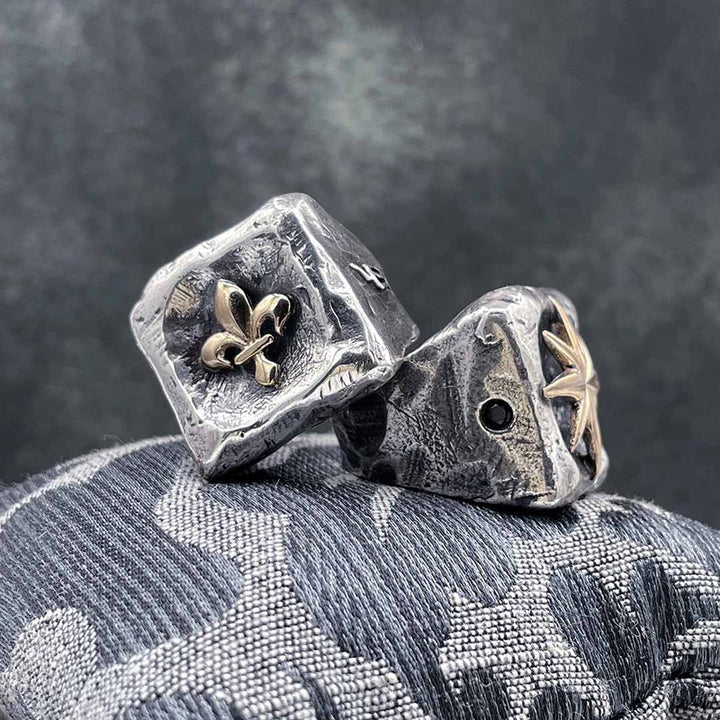 Anillo Hombre LIS en plata 925 y bronce 3