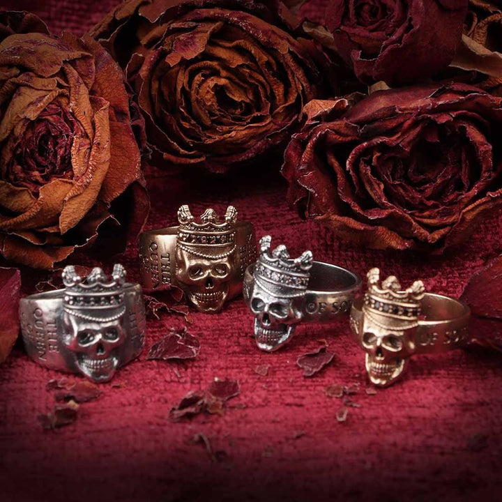 Anillo Unisex Calavera Cleisye en bronce 2