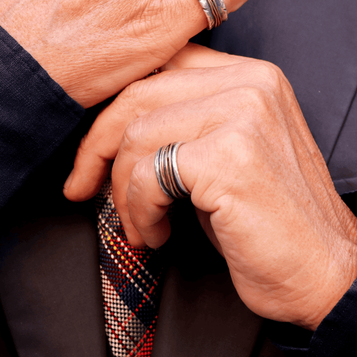 Anillo Hombre Majuro de plata 925 y bronce