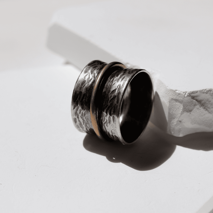 Anillo Mujer Zenchi de plata 925 y círculo de bronce