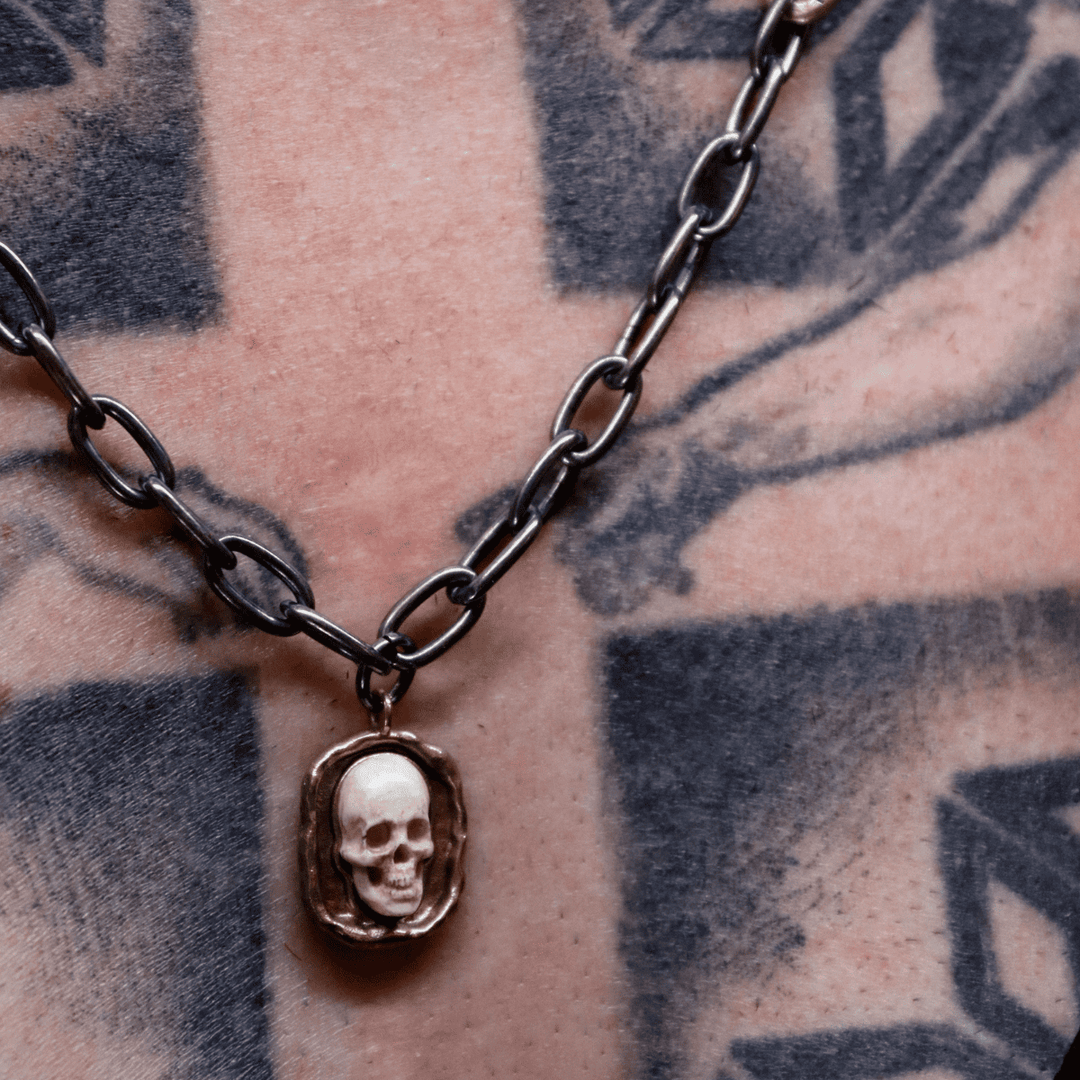 Collar Calavera Plata 925 Maloue