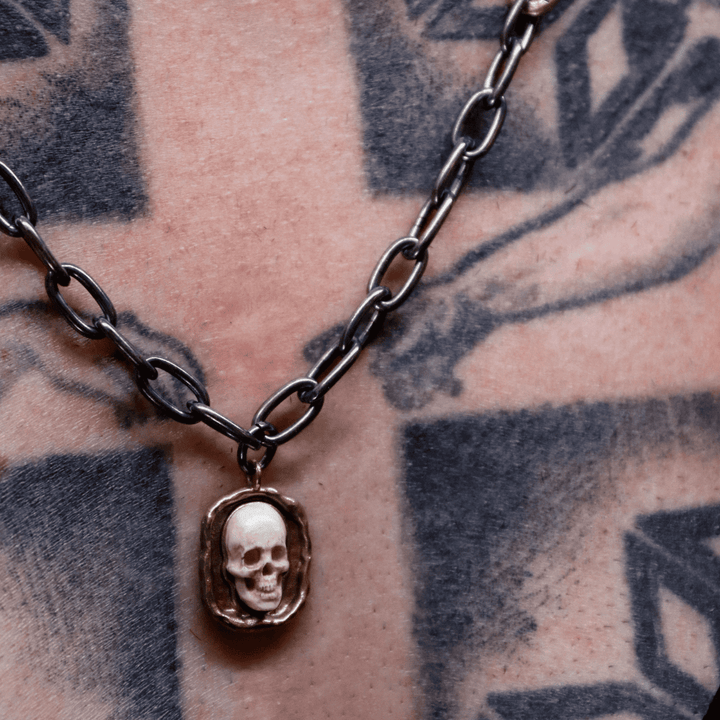 Collar Calavera Plata 925 Maloue