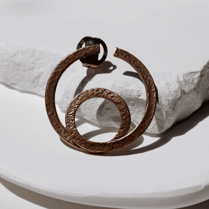 Pendientes Mujer Zenchi aros de bronce