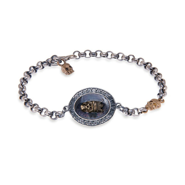 Pulsera Unisex Calavera Okina en cadena 1