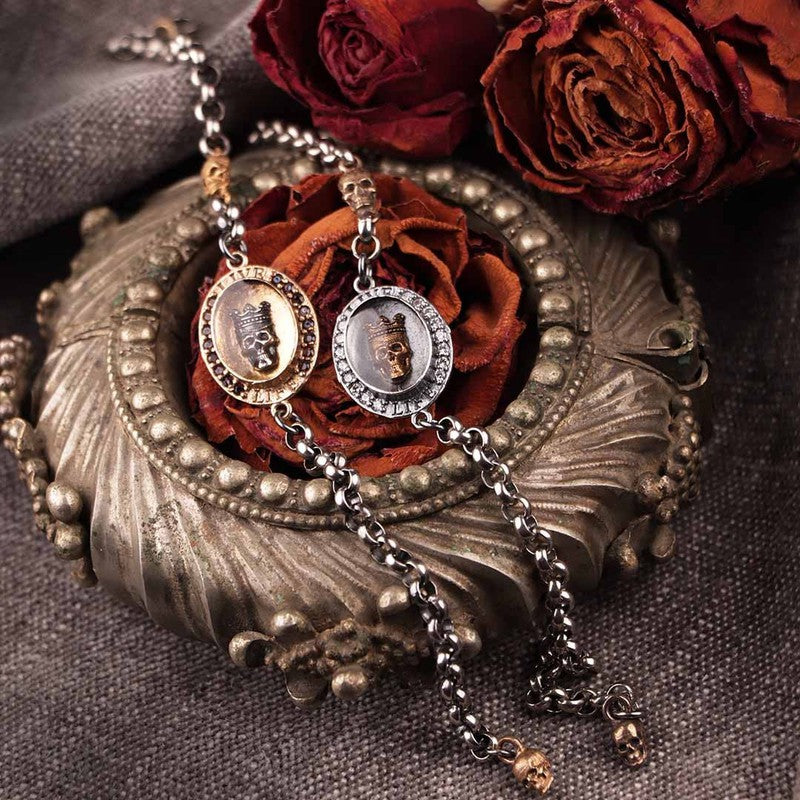 Pulsera Unisex Calavera Okina en cadena 2