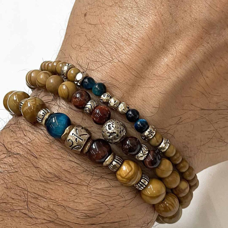 Pulsera Unisex MESEG elástica de bolas 2